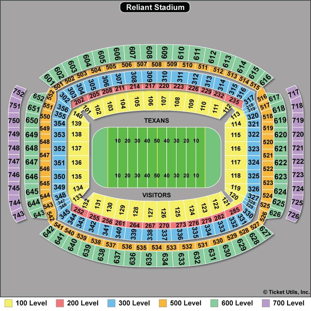 Houston Texans صندلی نقشه