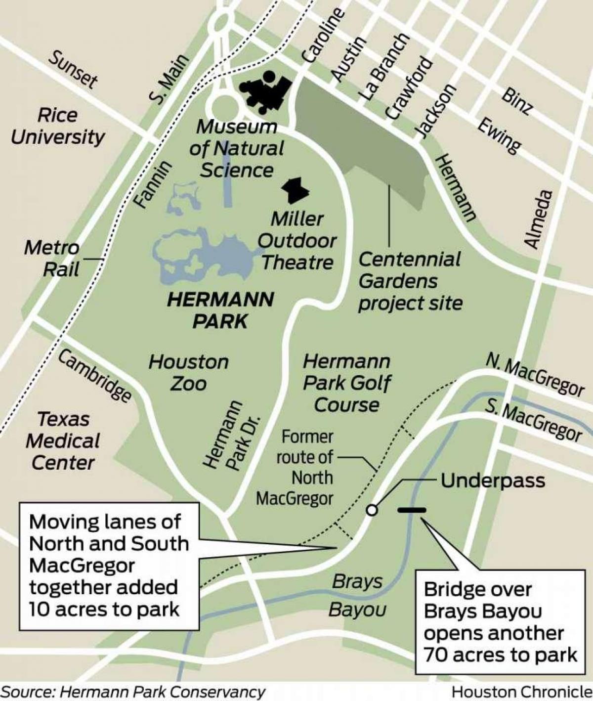نقشه از پارک هرمان