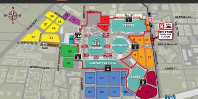 NRG ورزشگاه پارکینگ نقشه