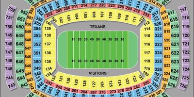 Houston Texans صندلی نقشه