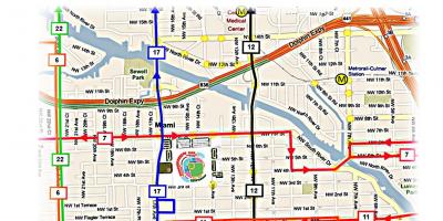 هوستون نقشه مسیرهای اتوبوس