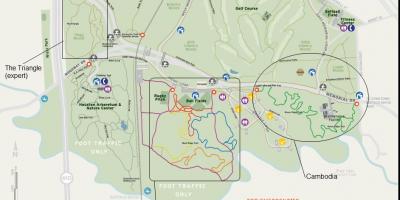 نقشه از پارک یادبود هوستون